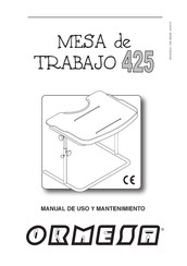 Ormesa 425 Manual De Uso