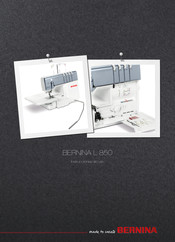 Bernina L 850 Instrucciones De Uso