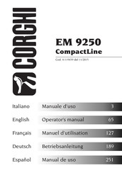 Corghi EM 9250 CompactLine Manual De Uso