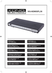 König Electronic KN-HDMISPL30 Manual De Uso