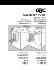 Gbc Quantum P70iX Manual De Uso