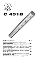 AKG C 451B Modo De Empleo