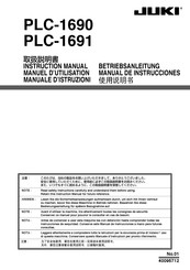 JUKI PLC-1691 Manual De Instrucciones