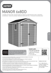 Keter MANOR 6x8DD Instrucciones De Montaje