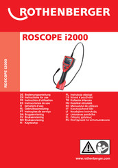 Rothenberger ROSCOPE i2000 Instrucciones De Uso