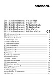 Ottobock 50S14 Malleo Immobil Air Walker low Instrucciones De Uso