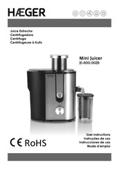 HAEGER Mini Juicer JE-600.002B Instrucciones De Uso