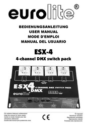 EuroLite ESX-4 Manual Del Usuario