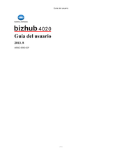 Konica Minolta bizhub 4020 Guia Del Usuario