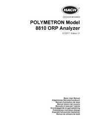 Hach POLYMETRON 8810 ORP Manual Básico Del Usuario