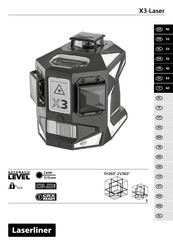 LaserLiner X3-Laser Manual De Instrucciones