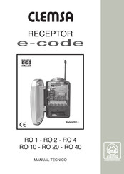 Clemsa e-code RO2 Manual Tecnico