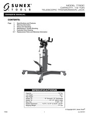 Sunex Tools 7793C Manual De Instrucciones