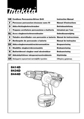 Makita 8434D Manual De Instrucciones