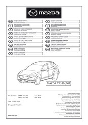 Mazda DFR9 - V0 - 580 Instrucciones De Montaje