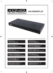 König Electronic KN-HDMISPL35 Manual De Uso