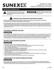 Sunex HD 1622 Manual De Instrucciones