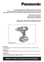 Panasonic EY7441 Manual De Instrucciones