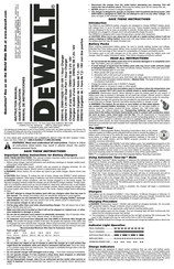 DeWalt DW9216 Manual De Instrucciones