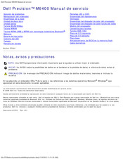Dell Precision M6400 Manual De Servicio