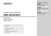 Denon DBP-4010UDCI Manual Del Usuario