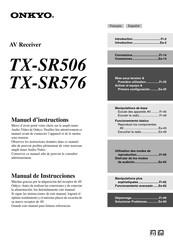 Onkyo TX-SR576 Manual De Instrucciones