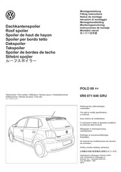 Volkswagen 6R0 071 126 Instrucciones De Montaje