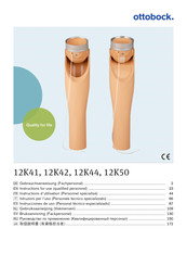 Ottobock 12K44 ErgoArm Hybrid plus Instrucciones De Uso