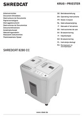 Krug & Priester SHREDCAT 8280 CC Instrucciones De Uso