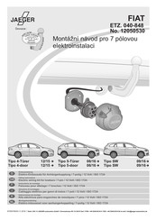 Jaeger FIAT 12050530 Instrucciones De Montaje