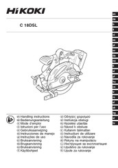 HIKOKI C 18DSL Instrucciones De Manejo