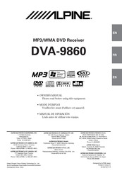 Alpine DVA-9860 Manual De Uso