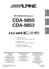 Alpine CDA-9855 Manual De Operación
