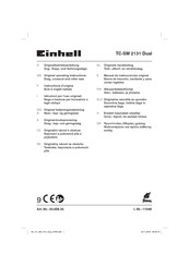 EINHELL TC-SM 2131 Dual Manual De Instrucciones