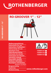 Rothenberger RO-GROOVER Instrucciones De Uso