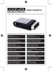 König Electronic DVB-T SCART12 Manual De Uso