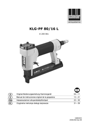 Schneider Airsystems D 200 061 Manual De Instrucciones