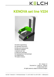 KELCH KENOVA set line V224 Manual De Instrucciones