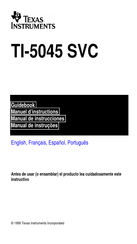 Texas Instruments TI-5045 SVC Manual De Instrucciones