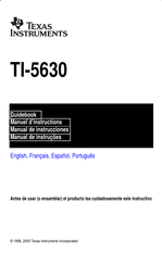 Texas Instruments TI-5630 Manual De Instrucciones