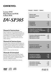 Onkyo DV-SP305 Manual De Instrucciones