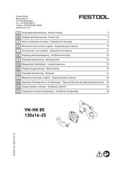 Festool VN-HK 85 Manual De Instrucciones