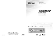 Clarion DXZ835MP Manual De Instrucciones