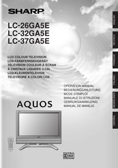 Sharp Aquos LC-26GA5E Manual De Manejo