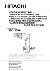 Hitachi DV 10DVA Instrucciones De Manejo