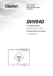 Clarion DVH940 Manual De Instrucciones