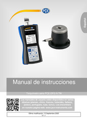 PCE Instruments PCE-DFG N TW Serie Manual De Instrucciones