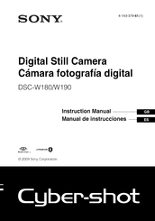 Sony DSC-W180 Manual De Instrucciones