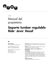 Ride Java Decaf Manual Del Propietário