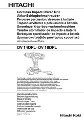 Hitachi DV 14DFL Instrucciones De Manejo